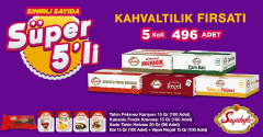 Süper 5'li Kahvaltılık Fırsatı 5 Koli 496 Adet - Vişne Reçeli -Sade Tahin Helvası